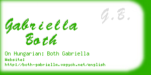 gabriella both business card